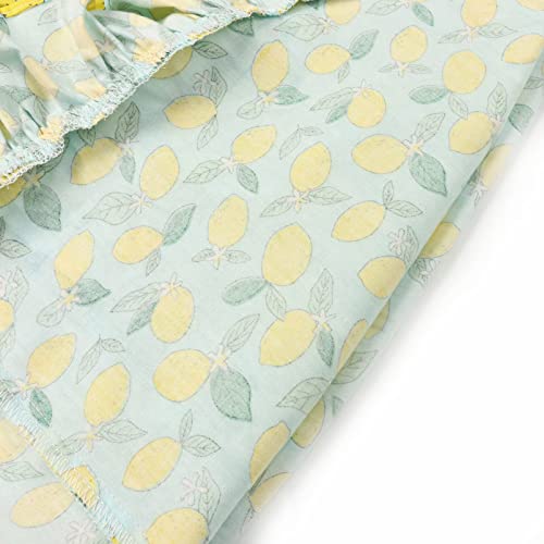 Vintage Floral Girls Dress Summer Casual Cotton Baby Dress4