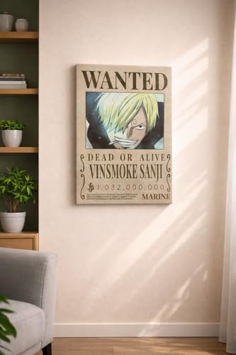 Image of 0ne Picec Anime Posters | Size - 42 X 32 cm | Premium Matte Wall Art | Lufffy, Zoroo, Sanjio | A3 Size | BOND VERSE (Sanjii Wanted Poster)