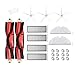 XIAOXIN Home Appliance Filter Kit AD-24PCS. Rollbürste 5 Armsseitenbürstenfilter Ersatzteile für Xiaomi Roborock S6 S5. Max-Hausreinigungszubehör Kleine Hausgeräte-Teile (Color : Red Black White)