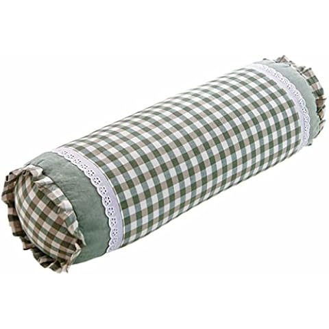 Buckwheat Neck Pillow, Buckwheat Pillow Hard Organic Cotton Tube Cervical Bolster Cylinder Recliner Pillows Neck Roll Pillow for Sleeping Pain Relief Travel Neck Pillow Organic Buckwheat Pillow Cover