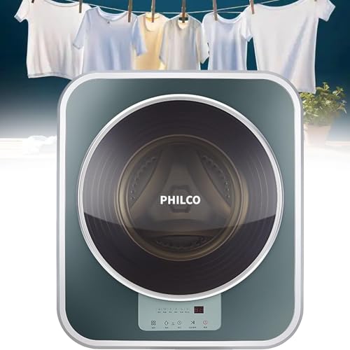 DMXQJK Wall Mounted Mini 3kg Fully Automatic Front Drum Washer Dryer Combo, High-Speed Spin, LED Touch Panel, Multiple Washing Modes, Intelligent Anti-Fall