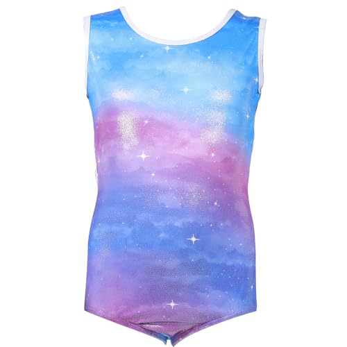 TOGEVAL Traje De Gimnasia Malla Elástica De Gimnasia Ropa De Baile Decorativa Para Niñas Falda De Ballet Para Practicar y Baile