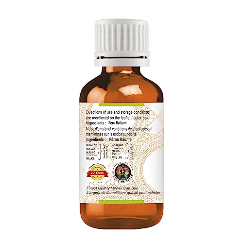 Greenwood Essential Peru Balsam Essential Oil (Myroxylon pereirae) Pure | Viscous Texture | Rich Aroma | Unisex | All Skin Types |Natural Extract Steam Distilled 30ml