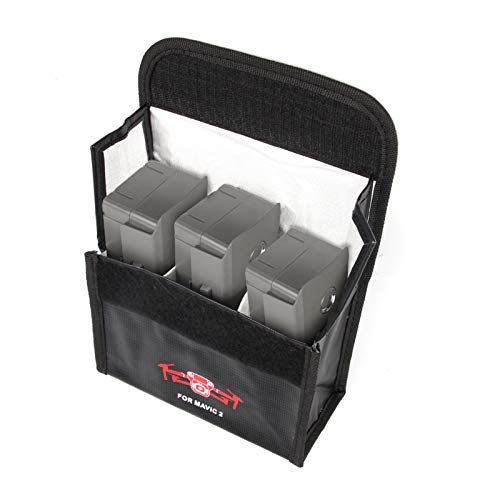 ENET Anti-Explosion Batterij Opberghoes Tas Case Compatibel met DJI MAVIC 2 Batterij, L Size - Afbeelding 5
