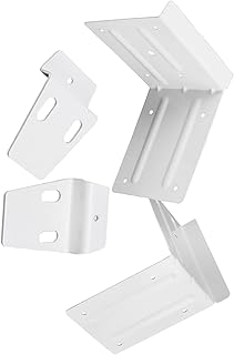 Cabilock 1 Set Right Angle Brackets Decorative Metal Corner Brackets Table Corner Bracket Heavy Duty Corner Brace Table Leg Corner Brackets Hanger Stand Parts White Table Leg Angle Cupboard