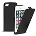 Produktbild Conie BF1267 Basic Flip Kompatibel mit iPhone 4 / 4S, PU Leder Hülle Cover Klapphülle für iPhone 4s Tasche Schwarz