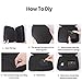 KIPYENB Electronics Bag,DIY Sponge Protection Electronic Organizer Travel Carrying Case Tech Accessories Hard Case Tech Pouch for Mouse Projector Charger Phone Earphone Hard Disk
