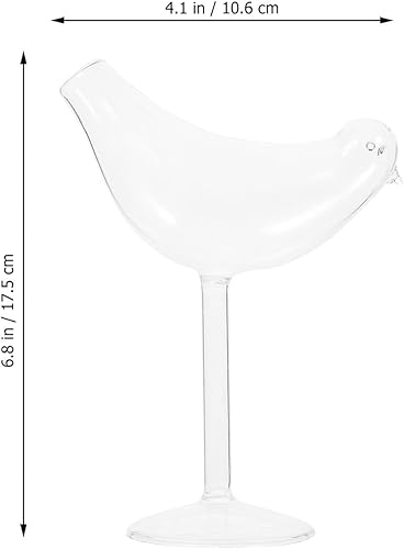 Miniatura 4 de UPKOCH Juego de 8 copas de cóctel con forma de pájaro, copas de cóctel creativas, copas de vino transparentes de champán para bar, restaurante, club
