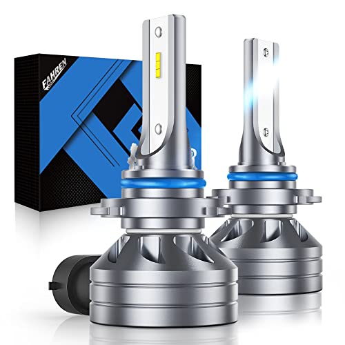 Fahren 9145/9140/H10 LED Fog Light Bulbs, 350% Brighter 6000 Lumens Wireless Conversion Kit, Plug and Play, 6500K Cool White, Halogen Replacement for Fog Lights
