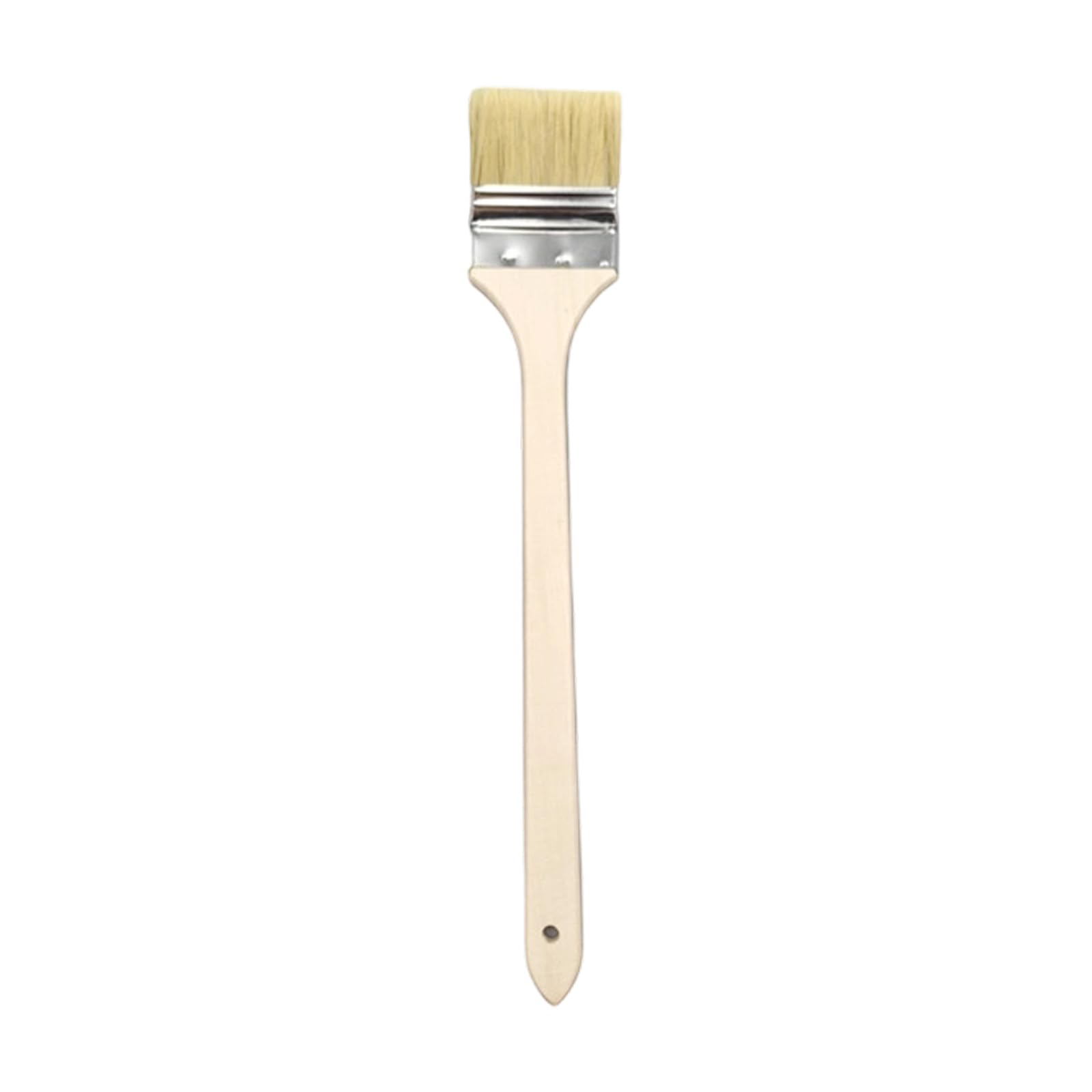 Tool with Comfortable Wooden Grip for Deeply Cleaning Long Curved Head Scrub Brush Extended Reach Curved Head