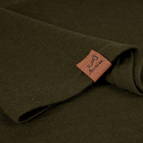 Image of ACUSHLA 100% Merino Wool Neck Gaiter Men Women Winter Ski Face Mask Scarf