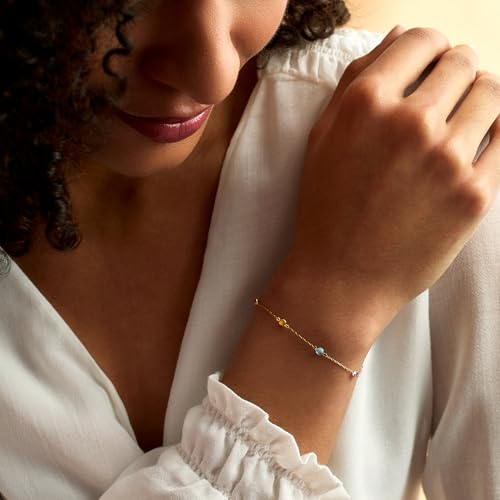 Pure Collection by Ross-Simons 0.69 ct. t.w. Multi-Gemstone Station Bracelet in 14kt Yellow Gold3