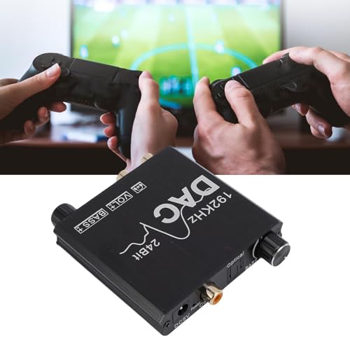 Convertidor de Sonido Digital a Analógico USB de 192 KHz con Control de Graves Srliya 2