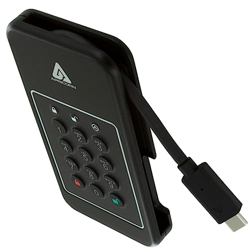 Image of Apricorn 1TB Aegis NVX - Ultra High Speed NVMe 10Gbps USB Type C Hardware-Encrypted Drive (ANVX-1TB)