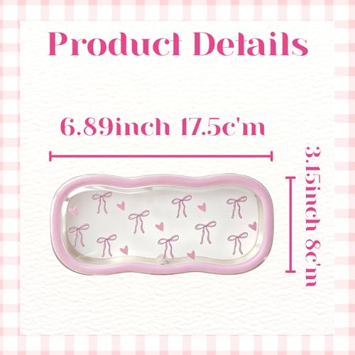 Image of Glasses Case Hard Shell, Clear Eyeglass Case, Cute Holder for Sunglasses and Reading Glasses