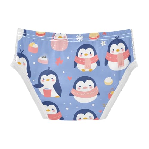 KLL Cute Penguin Babies Pattern Toddler Boys Soft Briefs Cute Undies2