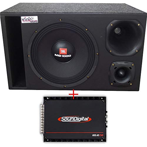 Caixa Trio 100% Selenium Mg-1000 12 Pol + D200 + St200 + Módulo Soundigital