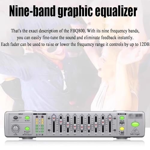 Ecualizador gráfico profesional de 9 bandas, sintonizador de audio de alta precisión con filtro de corte bajo y pantalla LED, para grabación en estudio, actuaciones en vivo y sistema estéreo doméstico miniatura 6