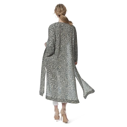Image of Jessica Simpson Women's Blakely 3 /4 Sleeve Open Front Wispy Kimono With Side Slits Standard