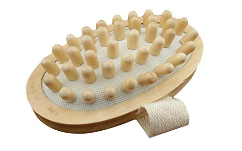 Ddoq en bois Brosse de massage Main masseur Brosse pour le corps pour réduction de la cellulite