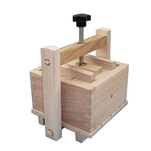 Lzttyee Homemade Wood Tofu Maker/Press Set to Make Delicious Tofu for Home Kitchen Restaurant