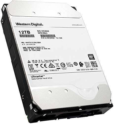 Image of HGST WD Ultrastar DC HC520 12TB HDD 7200 RPM SATA 6Gb /s 256MB Cache 3.5-Inch Enterprise Hard Drive | Power-Disable | HUH721212ALE604 0F29592 (Renewed)