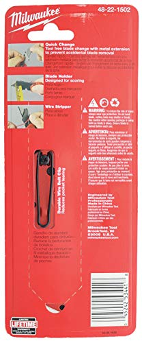image for Milwaukee 48-22-1502 Fastback Folding Utility Knife with 5 Blade Stora
