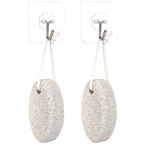 Natural Lava Exfoliating Pumice Stone for Feet, 2 Pcs/lot Foot Hands Exfoliator Pedicure Tools Body Scrubbers Hard Skin Callus Remover Foot File Exfoliation to Remove Dry Dead Skin