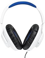 Vista 2 de JBL Quantum 100P Console - Auriculares de juegos para Playstation (blanco), blancoazul, mediano