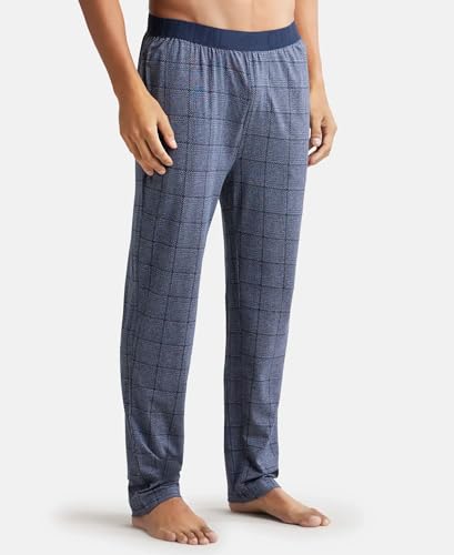 Image of Jockey IM03 Men Tencel Micro Modal Cotton Elastane Stretch Regular Fit Pyjama with Side Pockets (Colors & Prints May Vary)