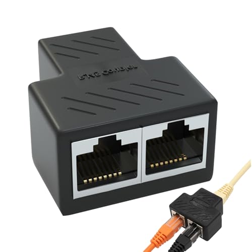 Répartiteur RJ45 1 Mâle Vers 3 Femelles - Pour Câbles Ethernet Cat5/Cat6 - Partage De Connexion