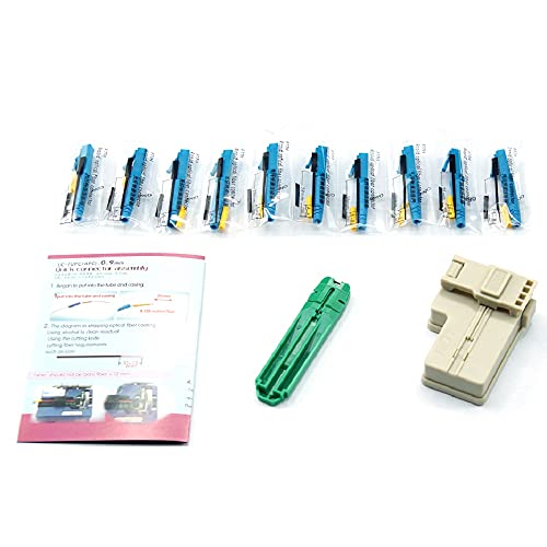 10Pcs Lc Upc Fiber Optic Quick Connector Fiber Fast Connectors Singlemode 9/125 Fiber For 0.9Mm/2.0Mm/3.0Mm Fiber Cable Of Fiber Network #TOP5