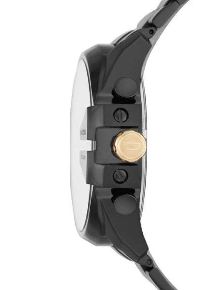 Diesel Chief Series orologio da uomo, movimento cronografo con cinturino in silicone, acciaio inossidabile o pelle