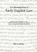 An Introduction to Early English Law