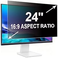 ruord Sichtschutzfolie für 24 Zoll 16:9 (53.1x29.9cm) Monitor - Blaulichtfilter & Blendschutz, Abnehmbar Blickschutzfolie | PC Blickschutzfilter für Büro
