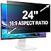 ruord Sichtschutzfolie für 24 Zoll 16:9 (53.1x29.9cm) Monitor - Blaulichtfilter & Blendschutz, Abnehmbar Blickschutzfolie | PC Blickschutzfilter für Büro