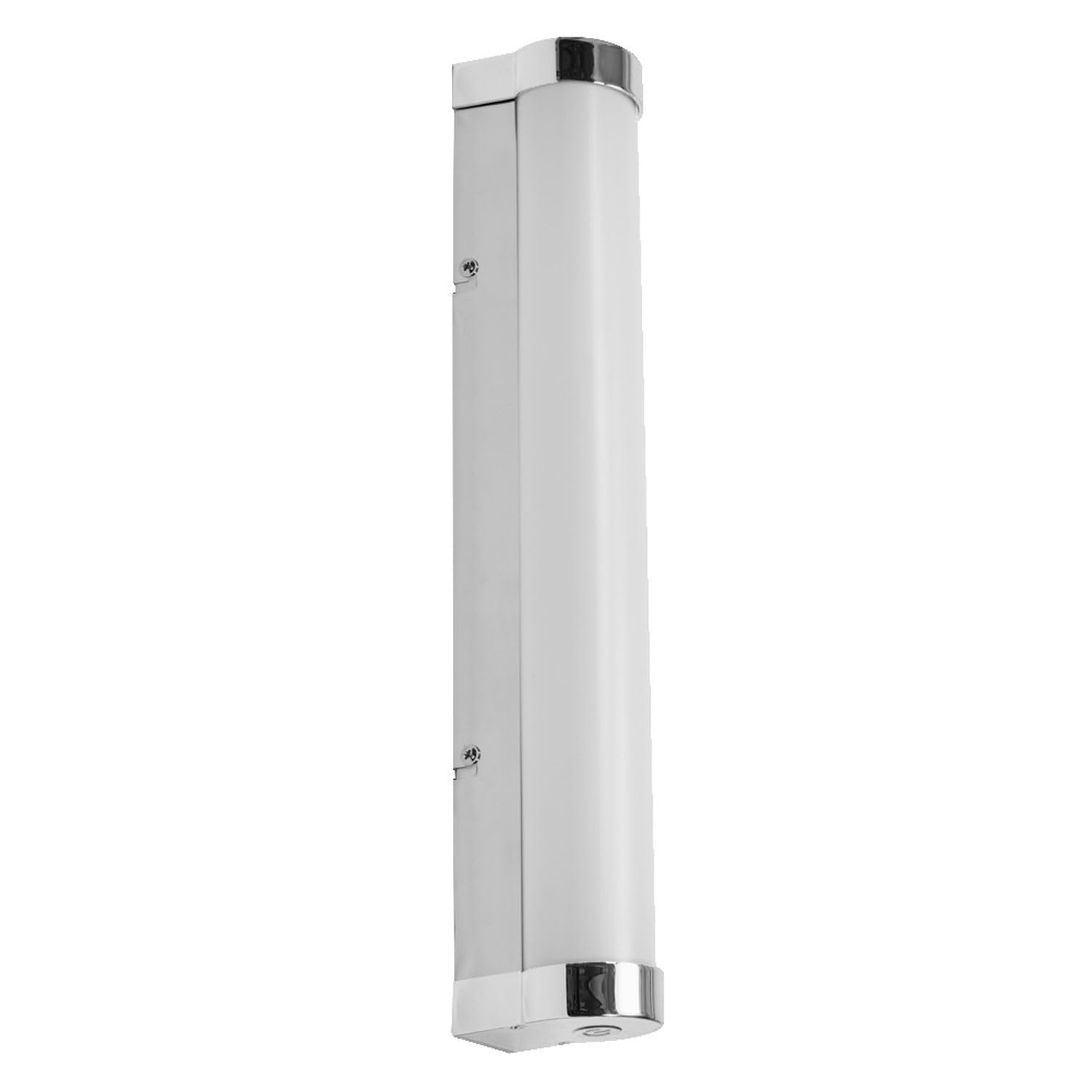 Licht-Erlebnisse LED Wandleuchte Aluminium Metall Chrom 3000-4000 K IP44 CCT dimmbar modern gemütlich Bad WC Spiegel L:40 cm Wandlampe Badezimmer