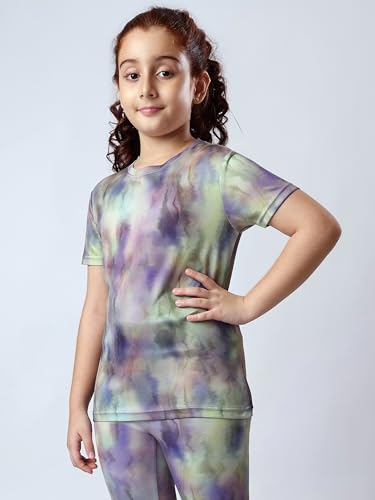Image of Girl's Active Sports Wear Solid Short Sleeve Running Workout Tshirts Athletic Tops Lightweight Quick Dry Training Yoga Round Neck Tshirt (4 to 14 YRS)