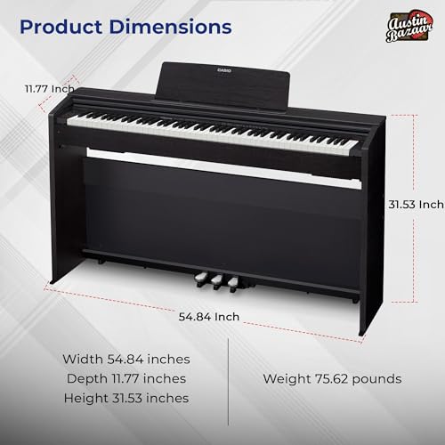 Professional 88-Key Weighted Hammer Action Digital Piano