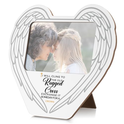 WDXDOWF Christian Gifts 4x6 Bible Verse Picture Frame Religious Gifts for Women Men Christians, I Will Cling to the Old Rugged Cross Photo Frame WDXDOWF Christian Gifts 4x6 Bible Verse Picture Frame Religious Gifts for Women Men Christians, I Will Cling to the Old Rugged Cross Photo Frame