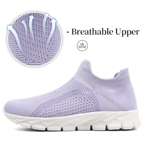 Image of Womens Shoes Running Walking Sneakers Slip On Sport Outdoor Casual Tennis Workout AthleticGym Shoes Lightweight Comfortable Fashion Fitness Shoes