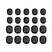 YFFSFDC マイクスポンジ 20個セット 内径5mm/8mm ヘッドセット インカム ピンマイク 雑音防止 ピンマイク 用 ミニ 黒