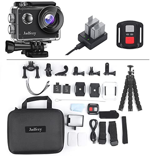 Jadfezy 4K 30fps Action Cam mit WiFi und Fernbedienung,20 Mp und 170° Weitwinkel Sports Kamera, 30M Unterwasserkamera… – Bild 8