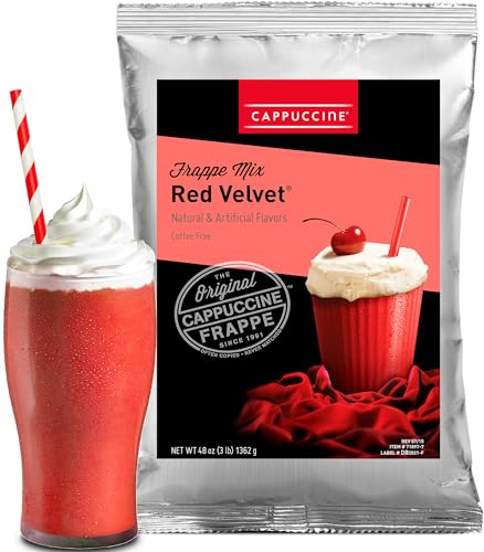 Cappuccine Red Velvet Frappe Mix, 3 Pound (Pack of 1)