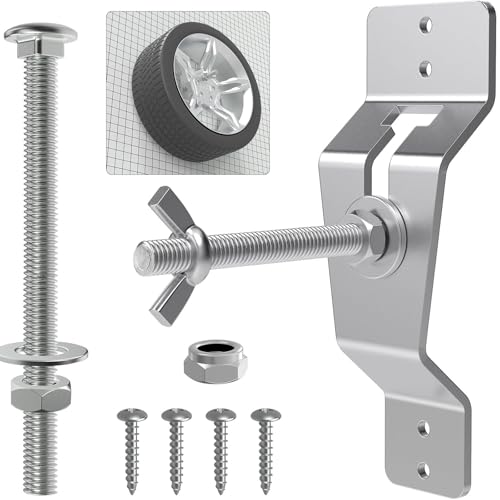 Trailer Spare Tire Mount for Utility Trailer Accessories Trailer Spare Tire Holder Spare Tire Carrier for Trailer Boat Trailer Spare Tire Mount Tire Rack (Silver)