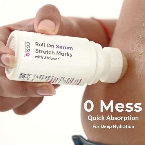 Image of Cos-IQ Stretch Marks Removal Roll-On Serum with Striover | Scar Removal | Uneven Skin Tone | All Skin Types | 40ml