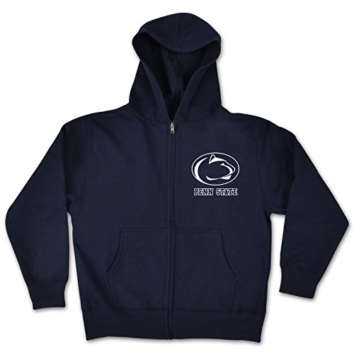 College Kids NCAA Penn State Nittany Lions Youth Zip Hoodie, Size 14-16/Large, Navy