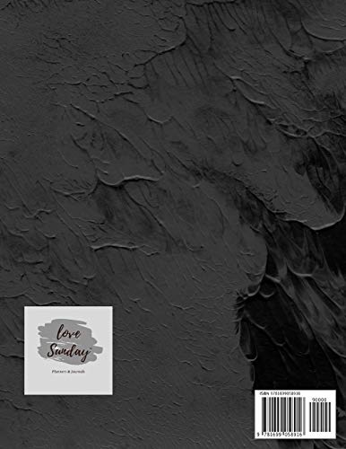 2020 Weekly Planner: Large 8.5 x11 matte black acrylic cover, two pages for each week, full page monthly calendar, inspirational quotes & space to write affirmations (Positive Planners) image 4