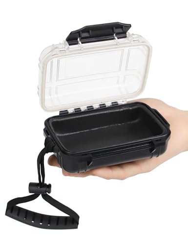 Avlcoaky Small Waterproof Box Small Waterproof Case Watertight Container Mini Dry Box Case Watertight Key Pouch Holder for Snorkeling Kayaking Boating
