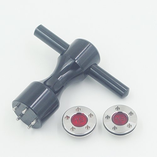 U-nique 2 x15g Golf Weight Kits (Red) + Golf Wrench (Black)